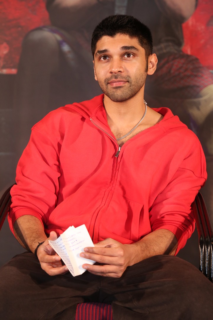 Dhruv Vikram turns casual red hoodie into statement style