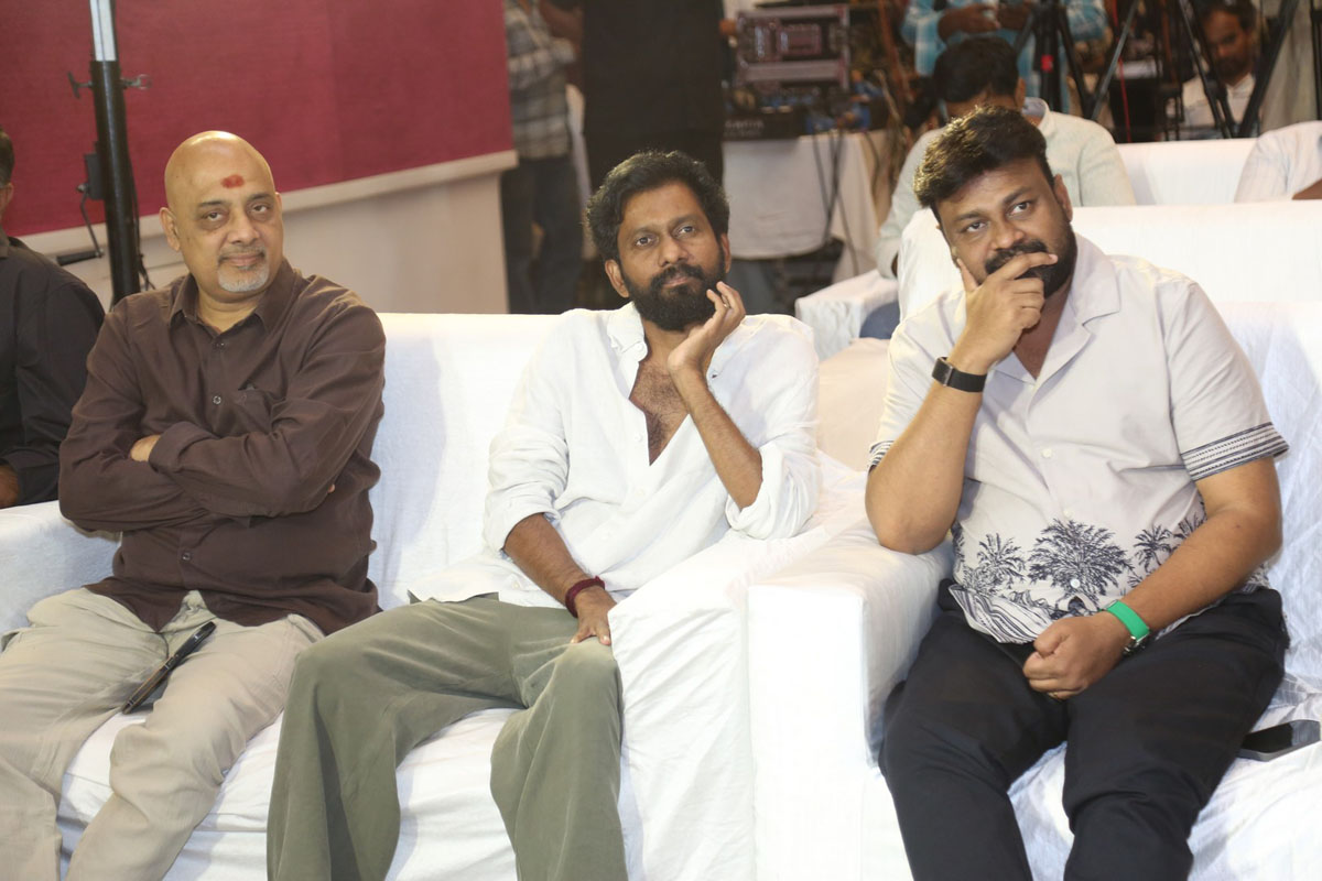 Ramajogayya Sastry Buchi Babu Sana Sai Rajesh seated together