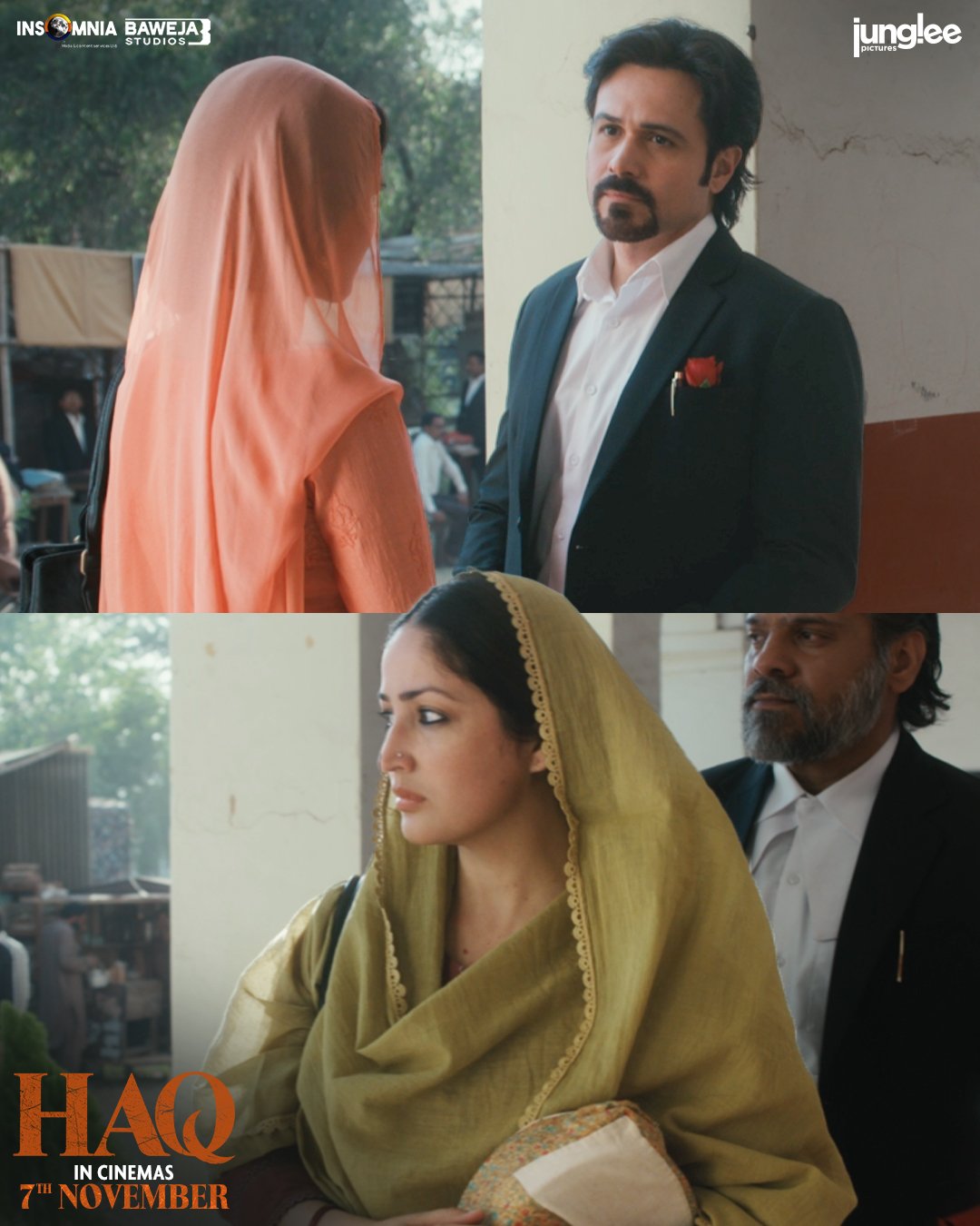 Yami Gautam and Emraan Hashmi face off outside Supreme Court Haq