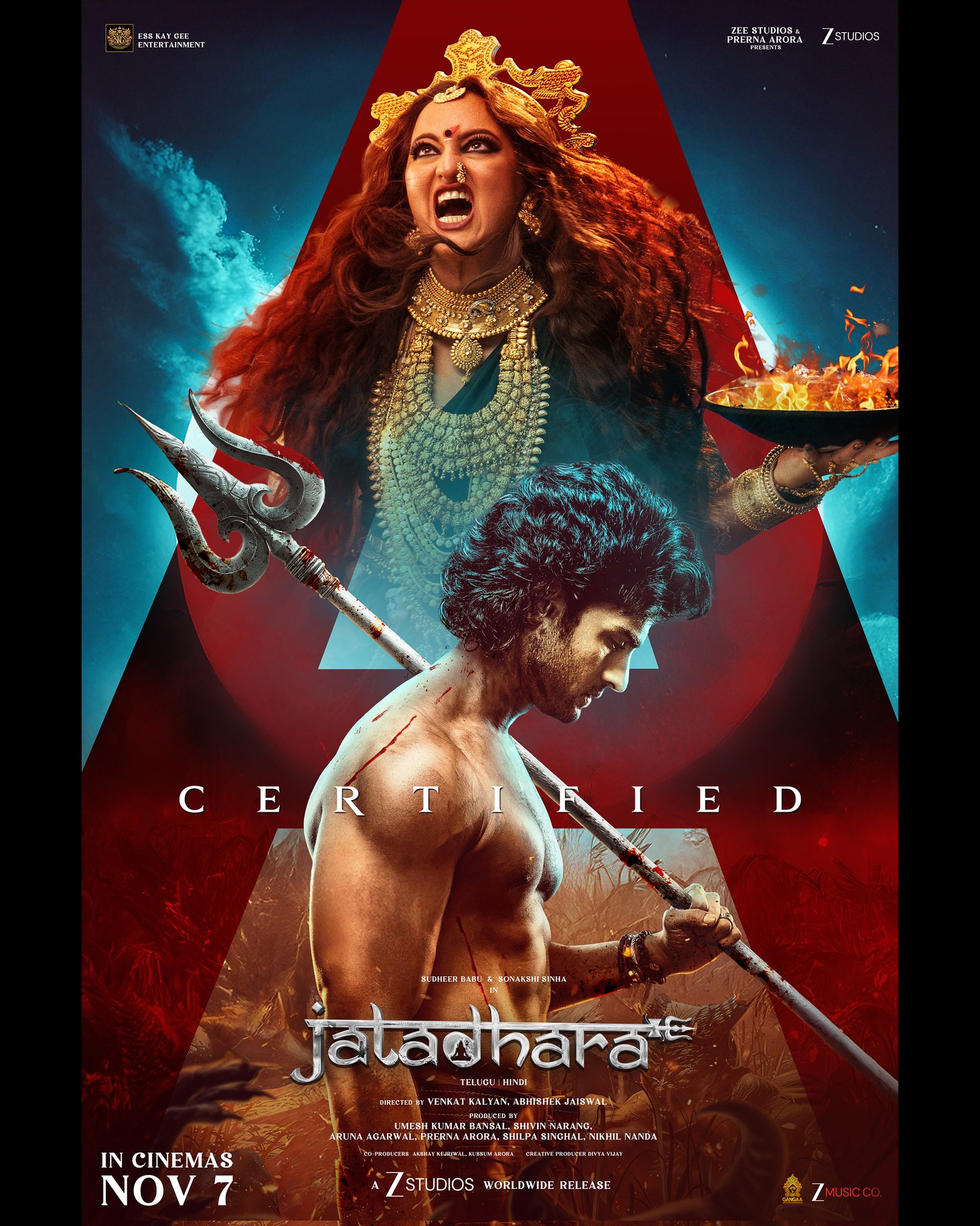 Jatadhara official certification announcement with A certificate poster