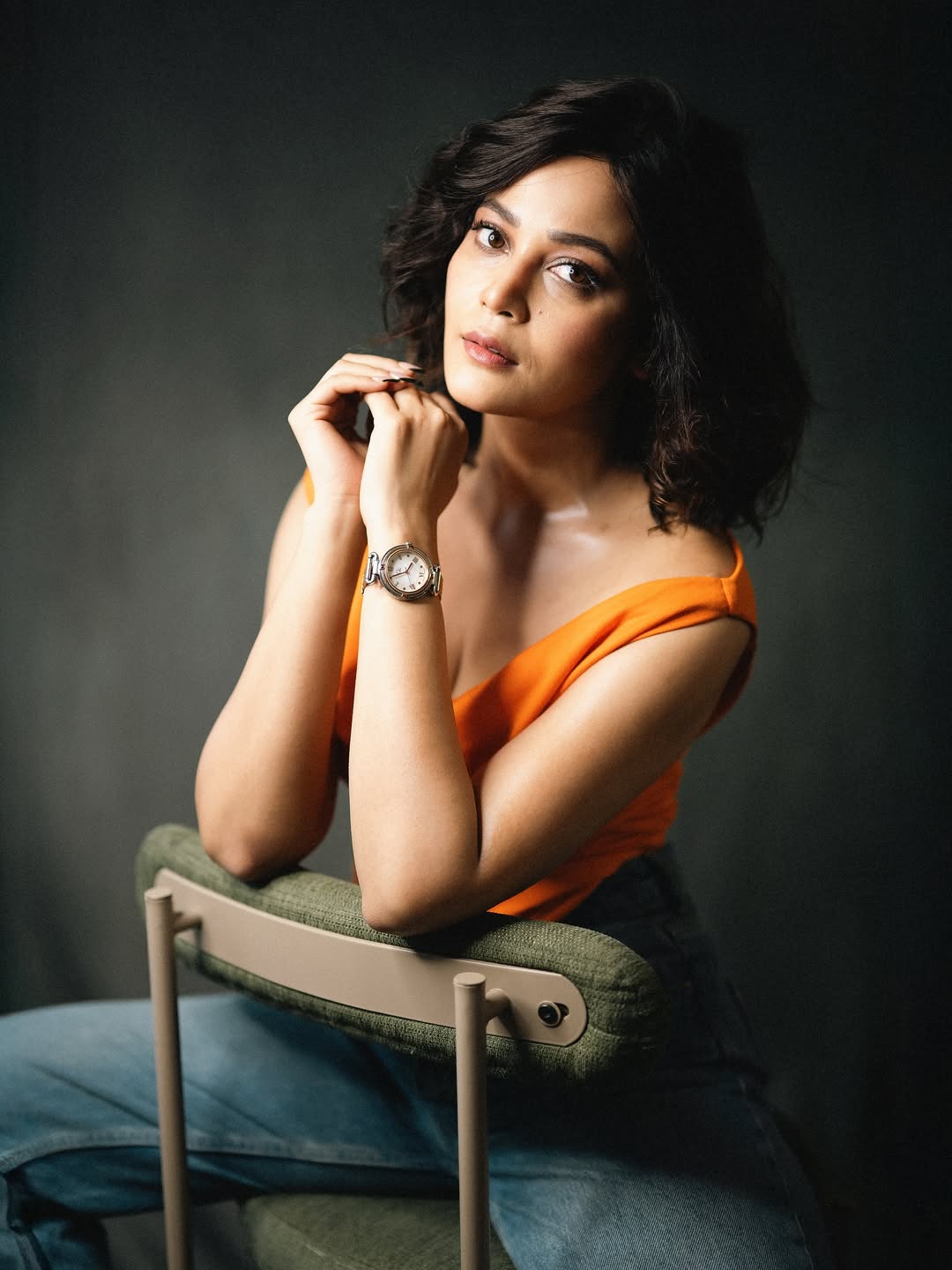 Kaveri Priyam exudes elegance and bold style in orange