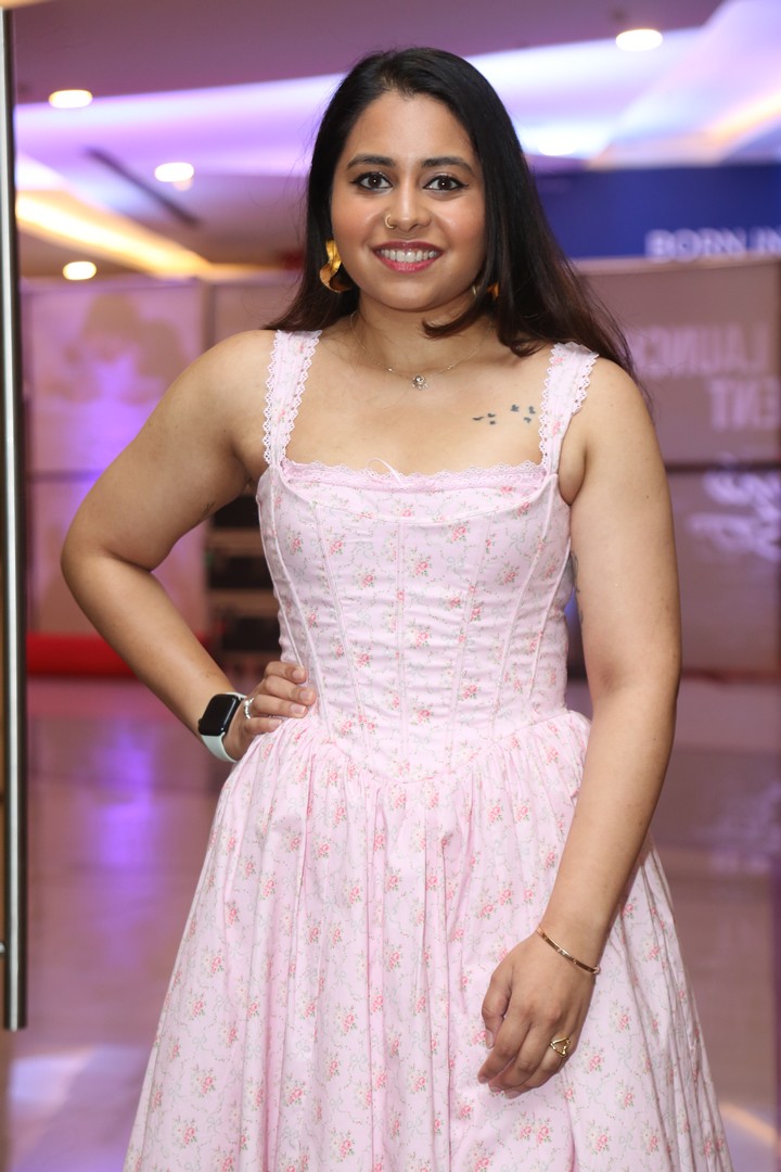 Krithi Prasad showcases timeless elegance in pink floral dress