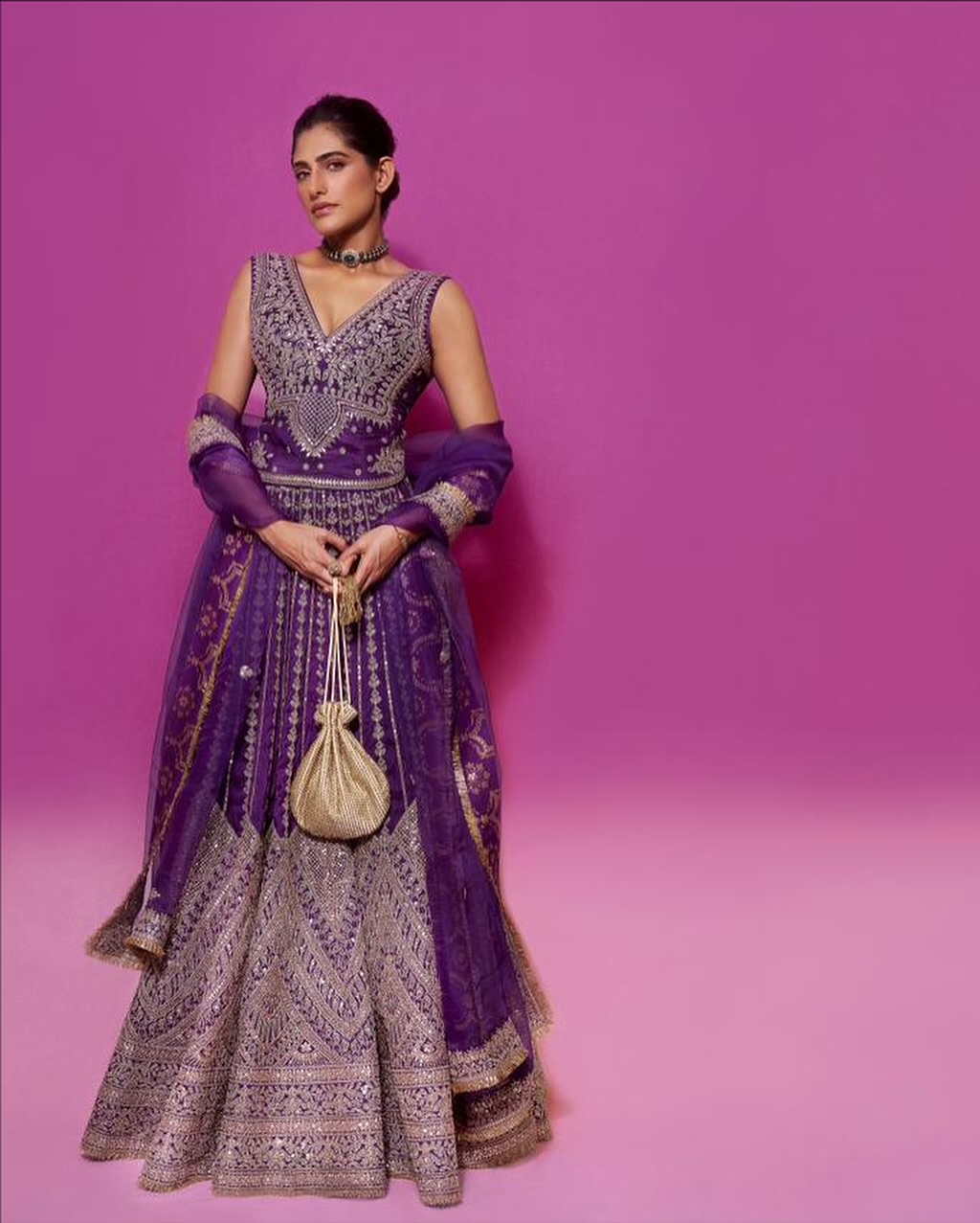 Kubbra Sait stuns in regal purple with modern twist