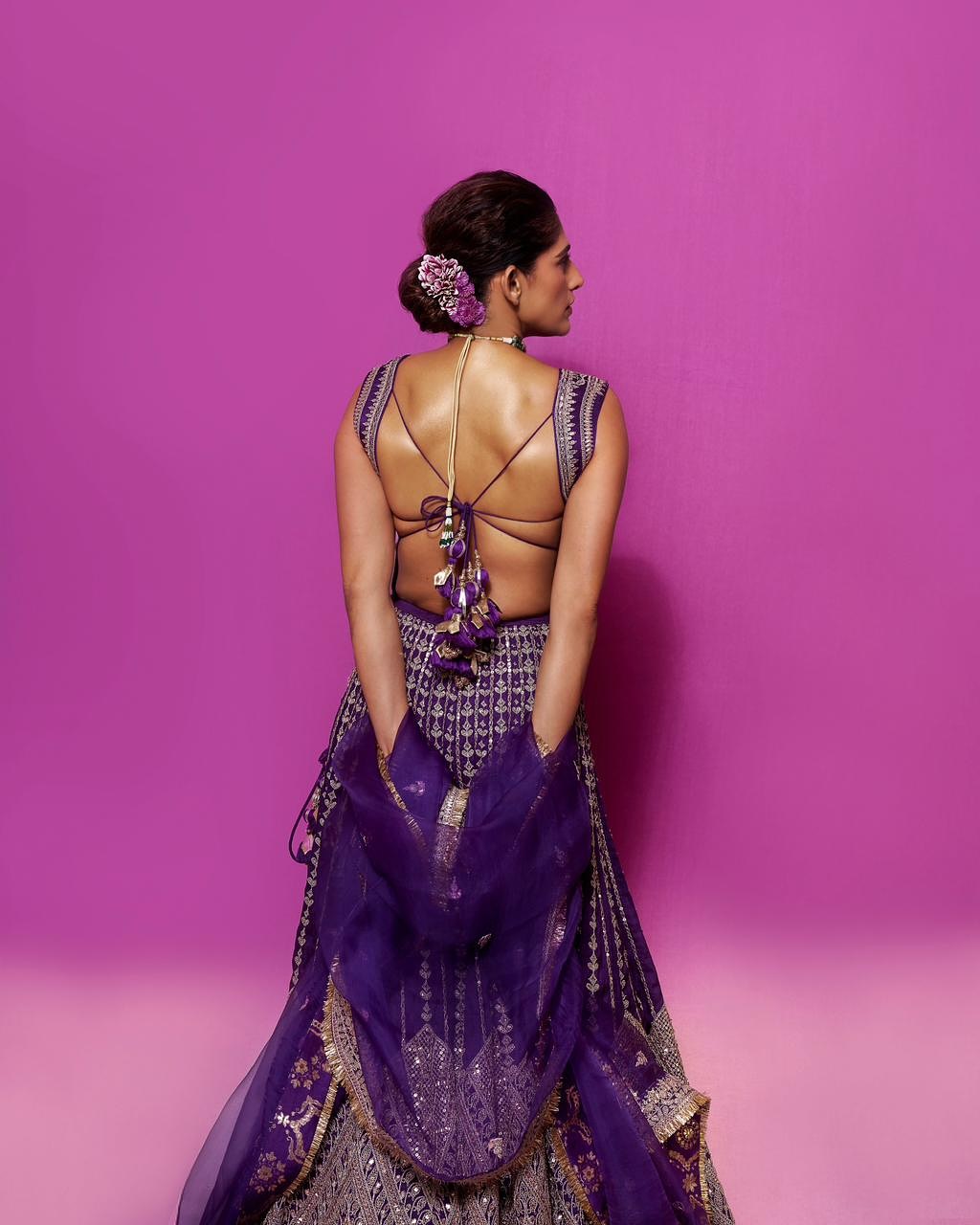 Kubbra Sait blends bold purple style with subtle humor