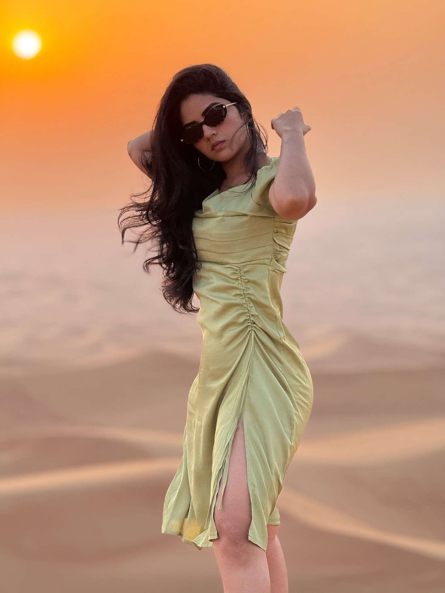 Megha Shetty shines brighter than the sunset in style