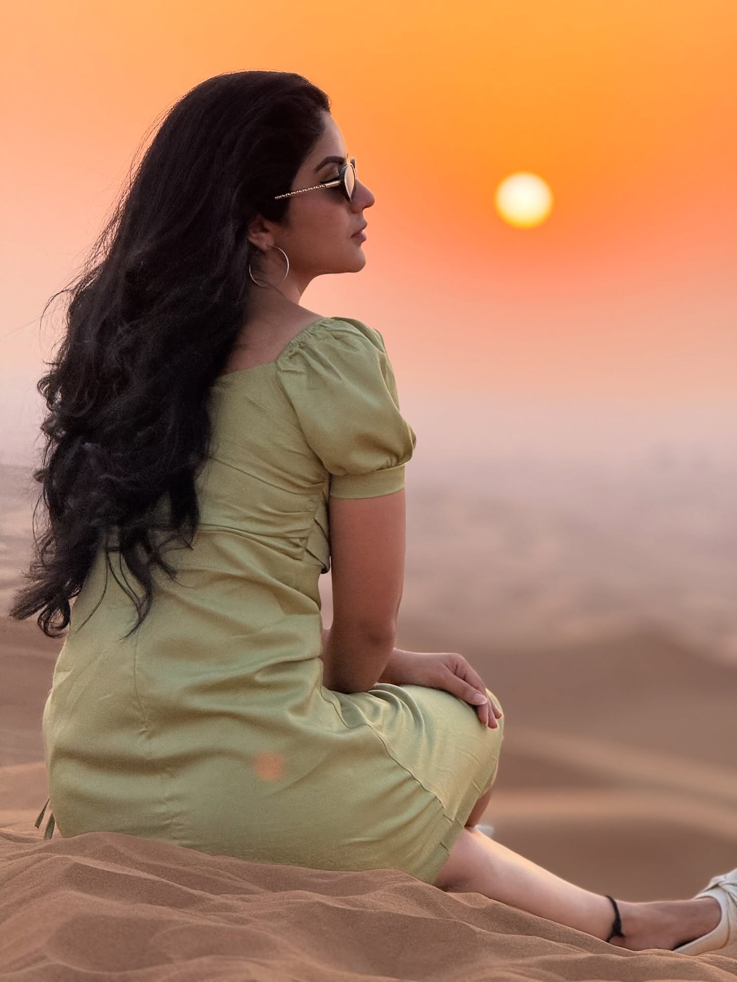 Megha Shetty glows like a desert goddess at sunset