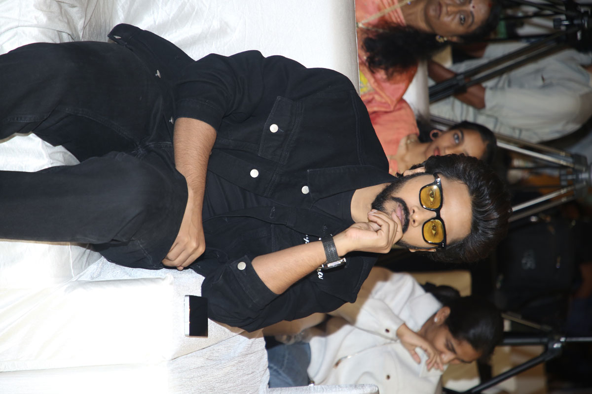 Teja Sajja seated calmly during the Mirai event