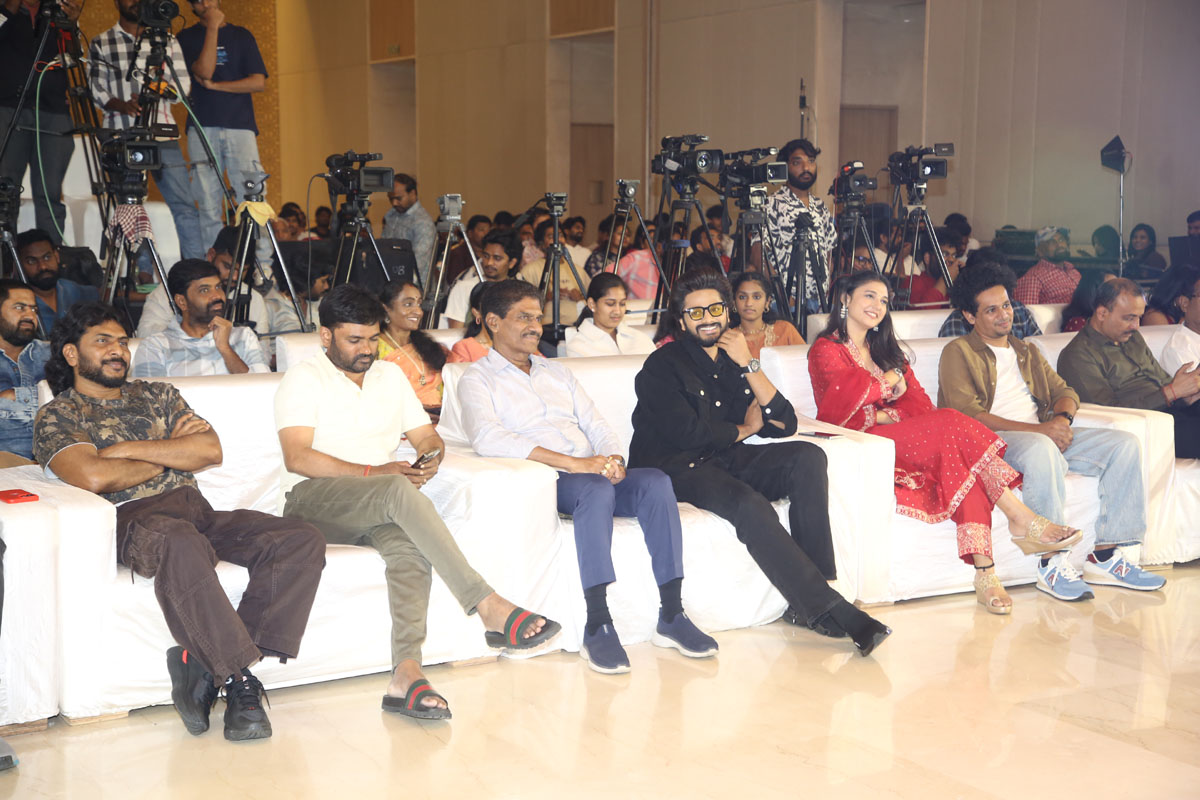 Mirai movie star cast seated together at Platinum Disc Event