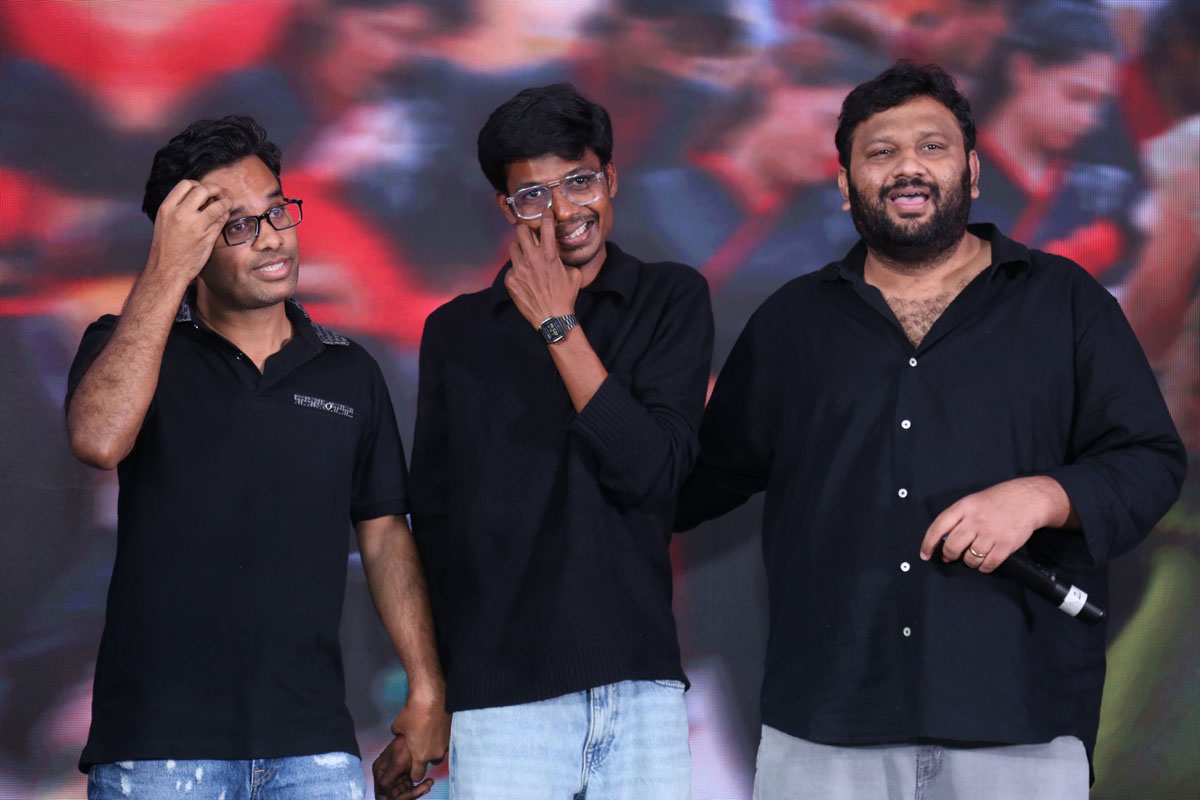 K V Anudeep Aditya Haasan Kalyan Shankar on stage