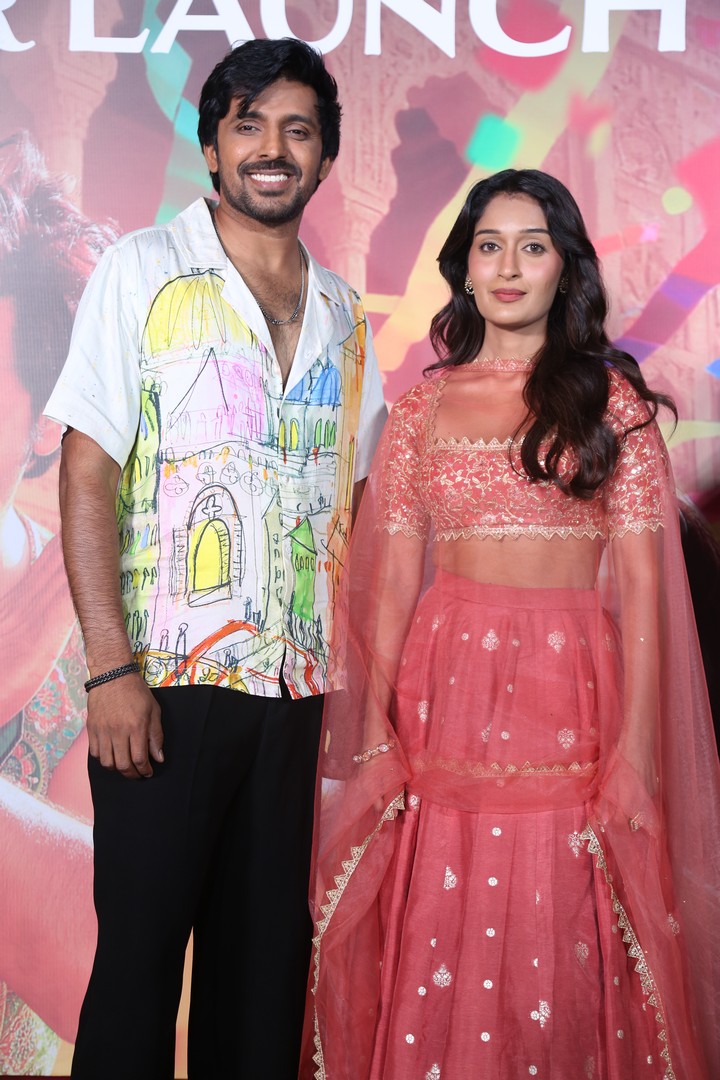 Priyadarshi and Niharika NM during media event