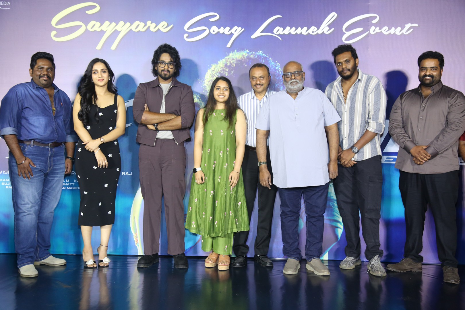 Viva Harsha, Sakshi Mhadolkar, Roshan Kanakala with Mowgli team