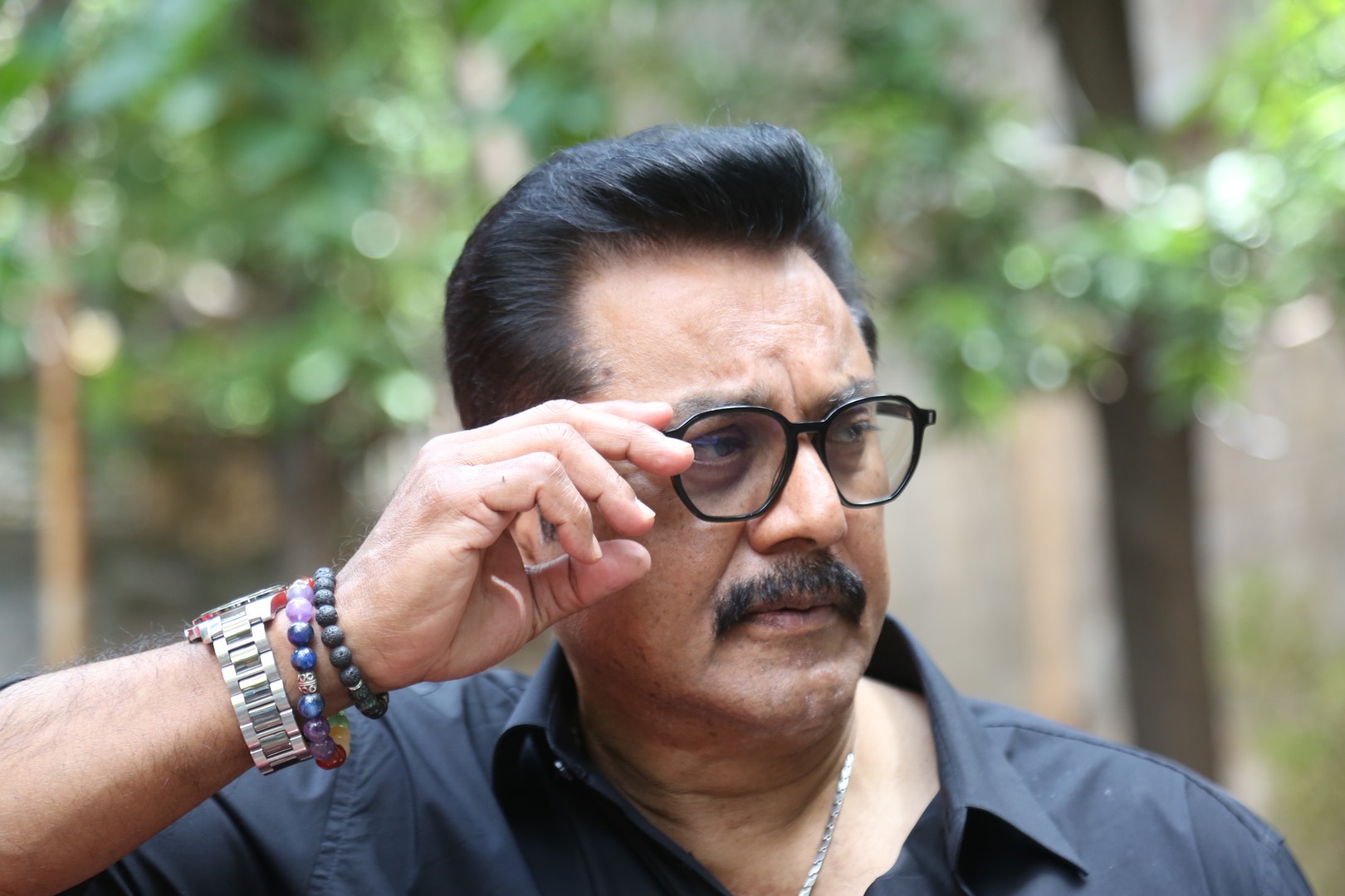 R. Sarathkumar rocking his signature stylish look with confident attitude