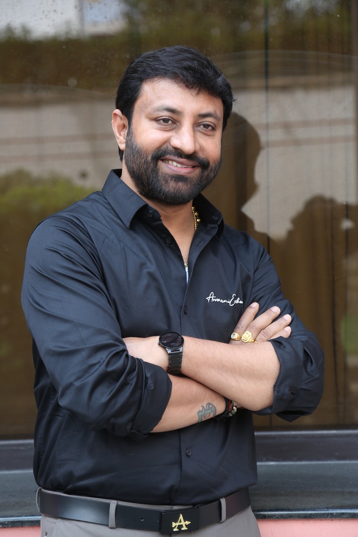 Satish showcases professional charm with confident stance