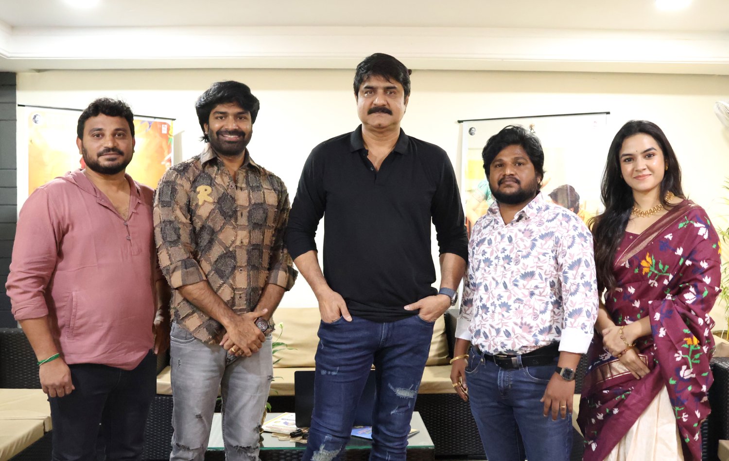 Srikanth with Itlu Mee Yedava movie team at song release event