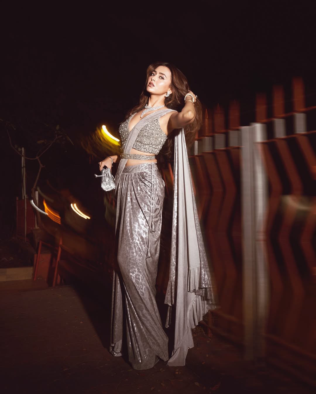 Tejasswi Prakash elegant in silver look blending grace and attitude
