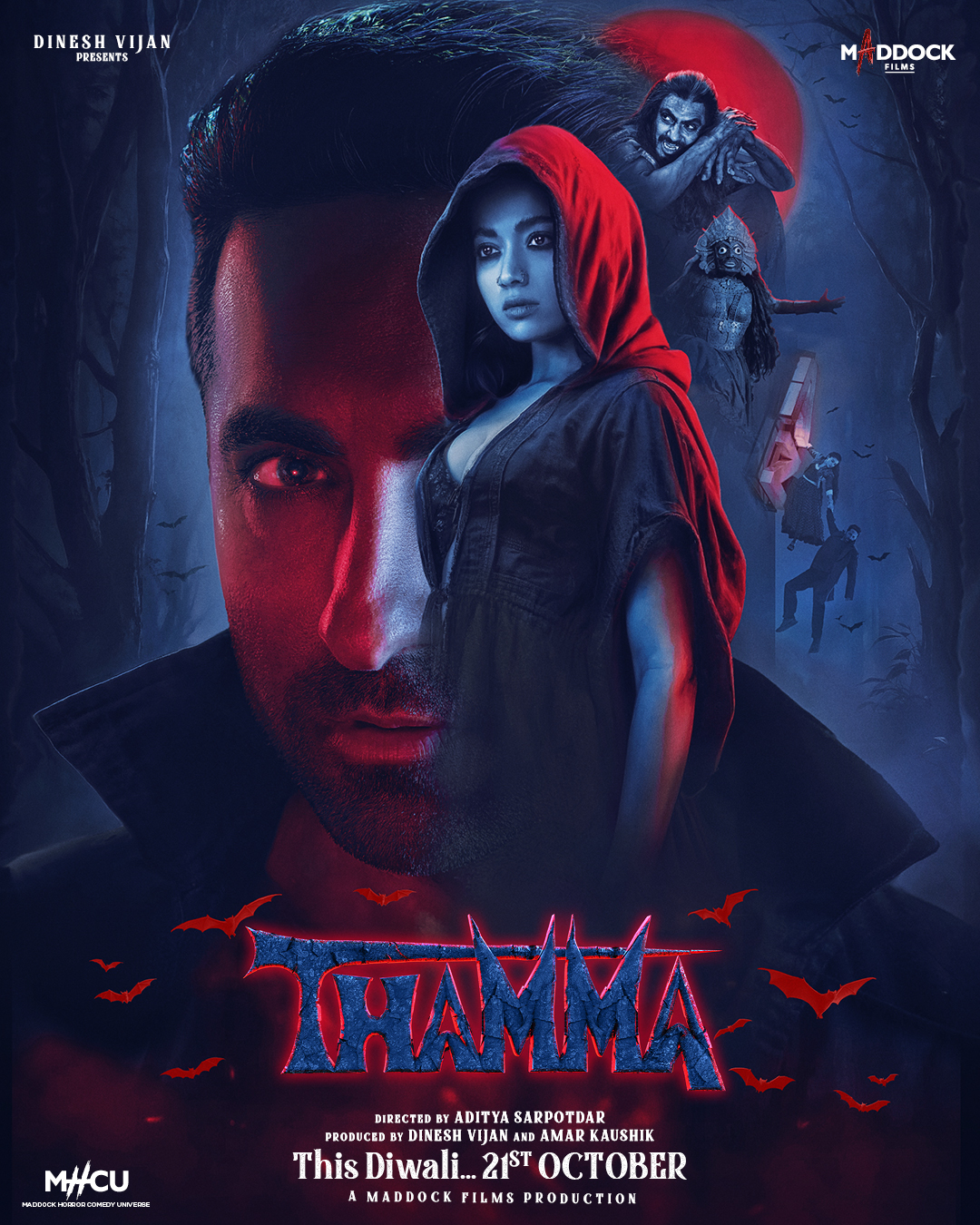 Thamma movie releasing worldwide on 21st October