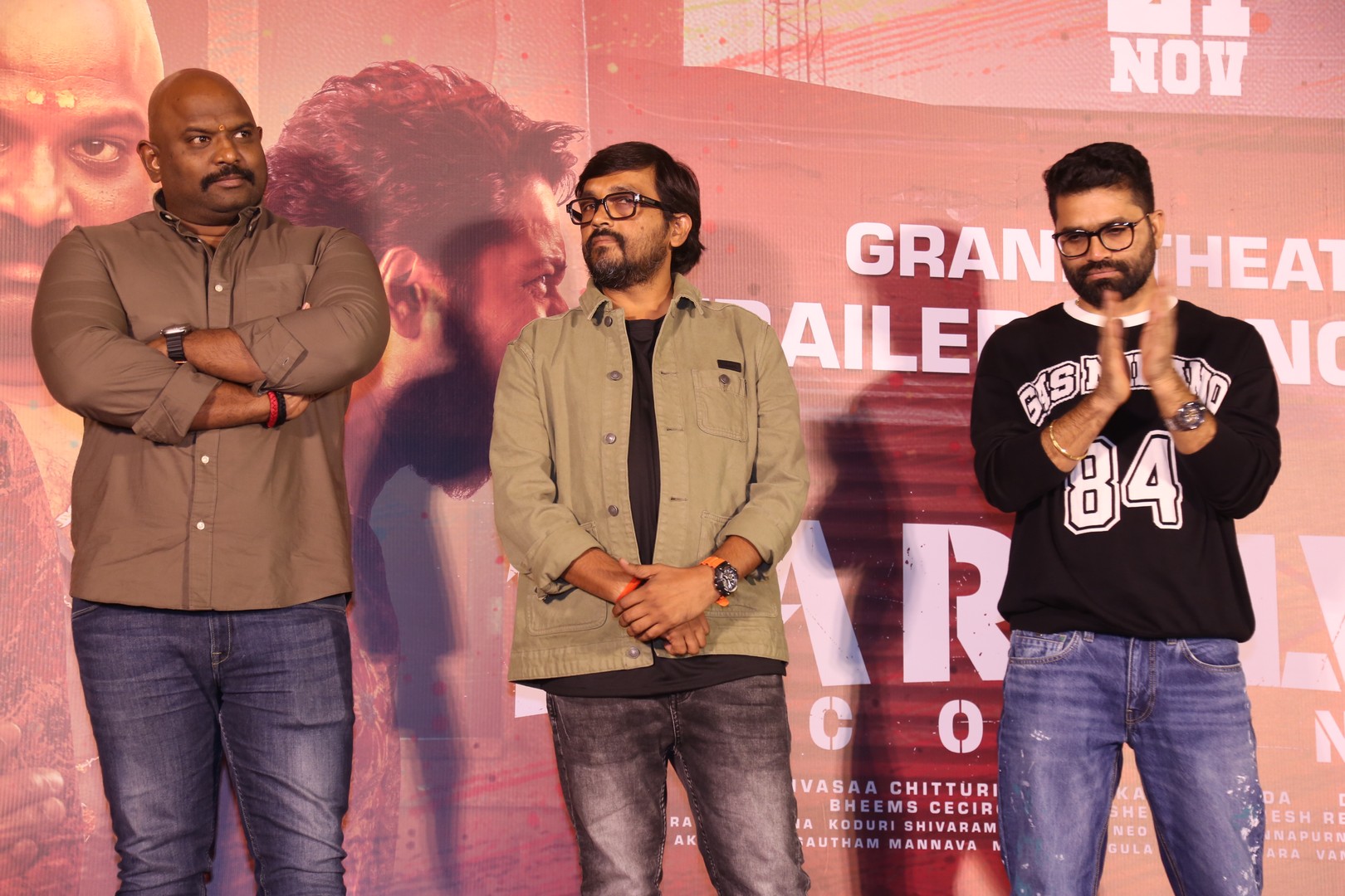 Jeevan Kumar Kushendar Ramesh Reddy Bheems Ceciroleo at event