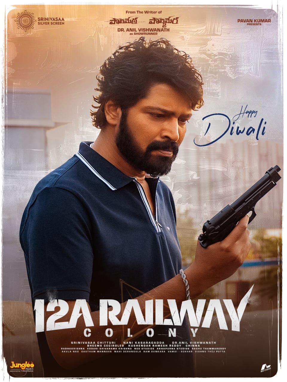 12A Railway Colony team Diwali greetings poster