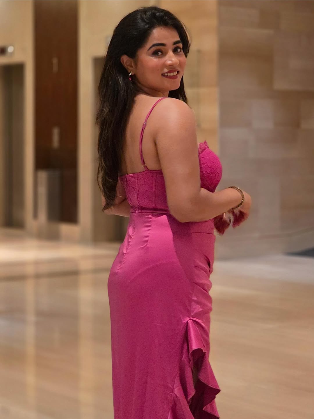 Viranika Shetty radiating elegance and playful sass in pink