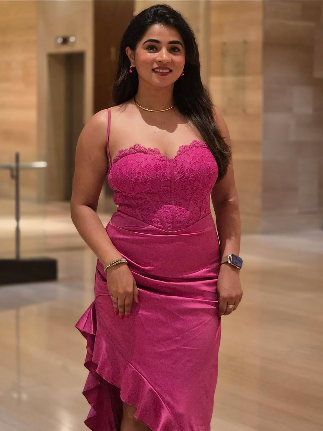 Viranika Shetty turning heads in a chic pink ensemble