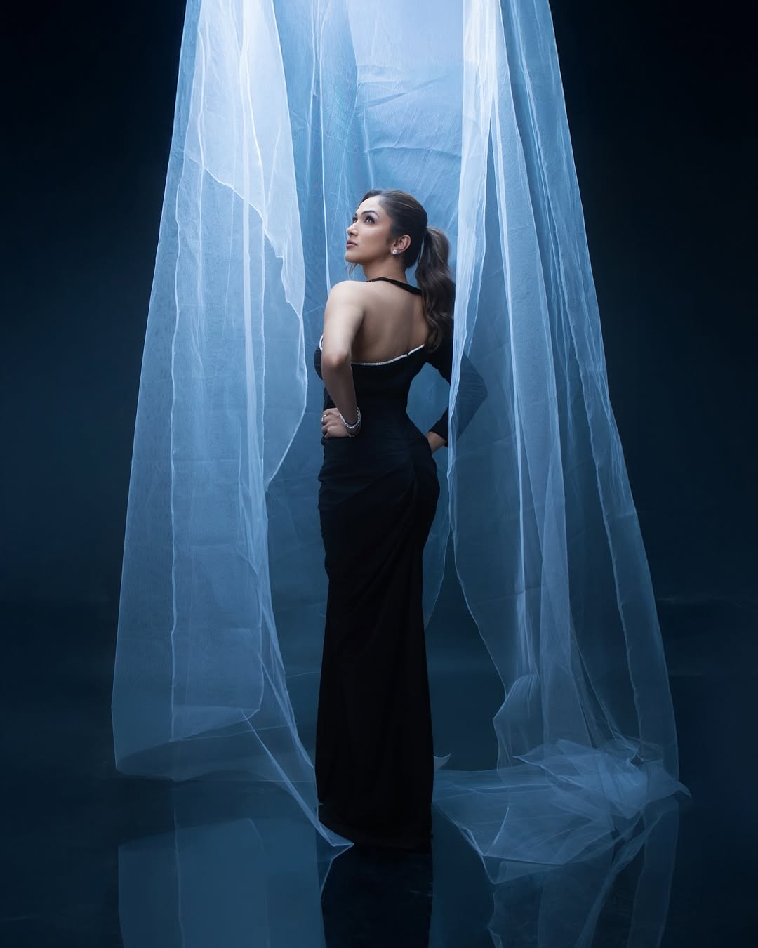 Ridhima Pandit elegant in sleek black gown