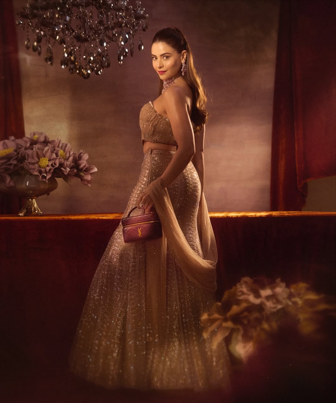 Aamna Shariff blending glam and grace with YSL bag