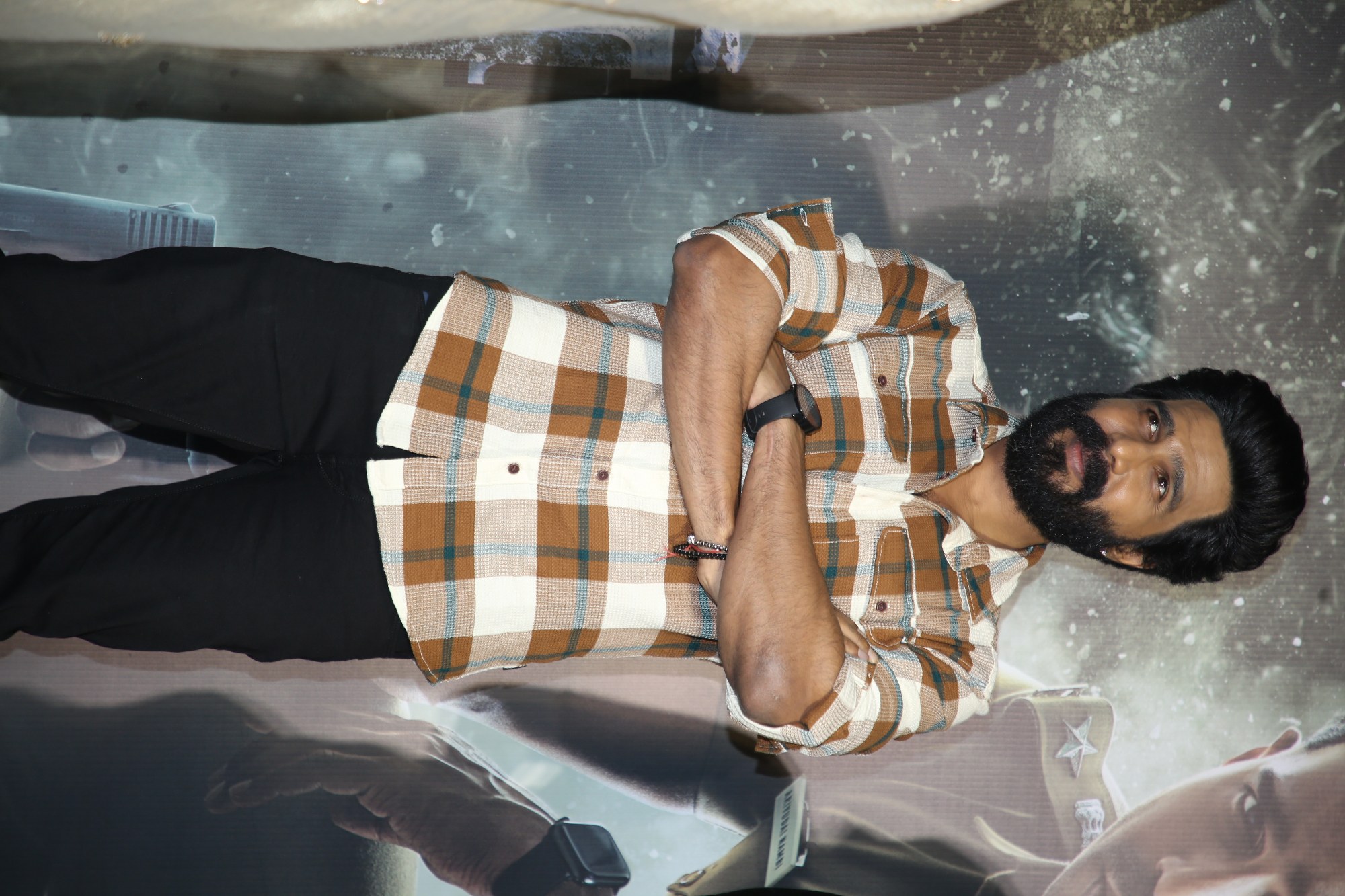 Vishnu Vishal captured candidly at the event