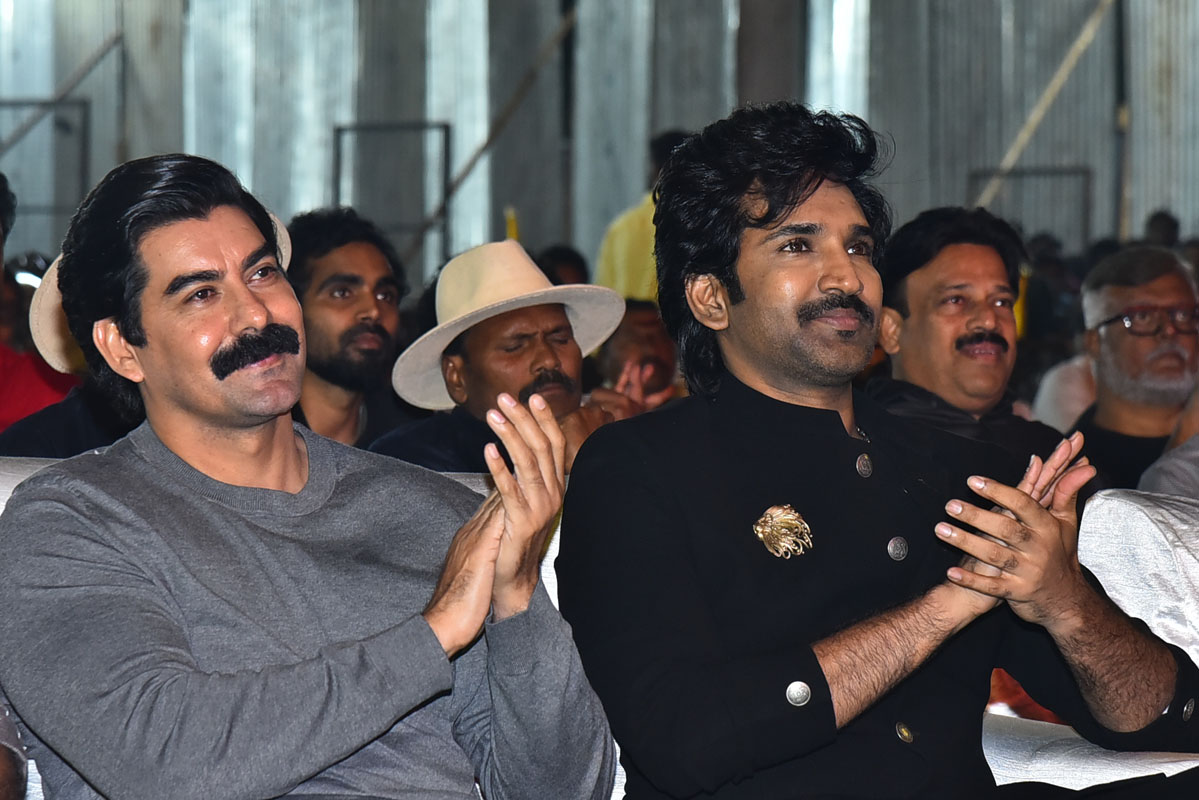 Kabir Duhan and Aadhi Pinisetty enjoying event