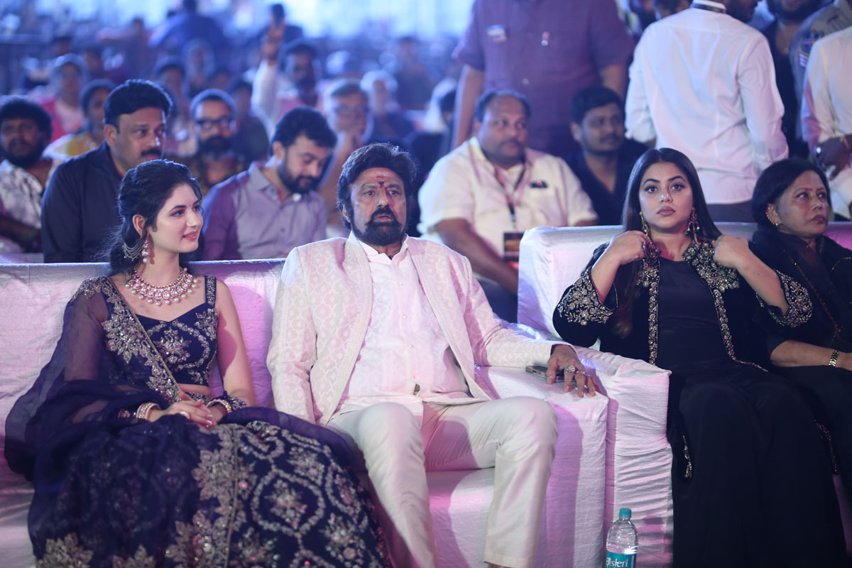 Harshaali Balakrishna and Purna seated together