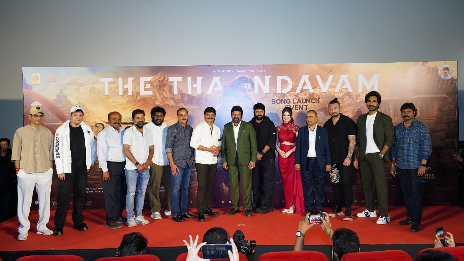 Shankar Santoshh Gopi Boyapati Balakrishna Thaman team posing