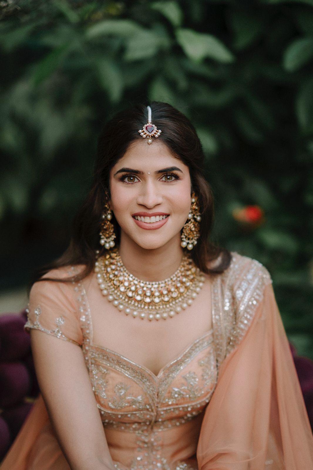 Nayanika and Allu Sirish posing gracefully at engagement event
