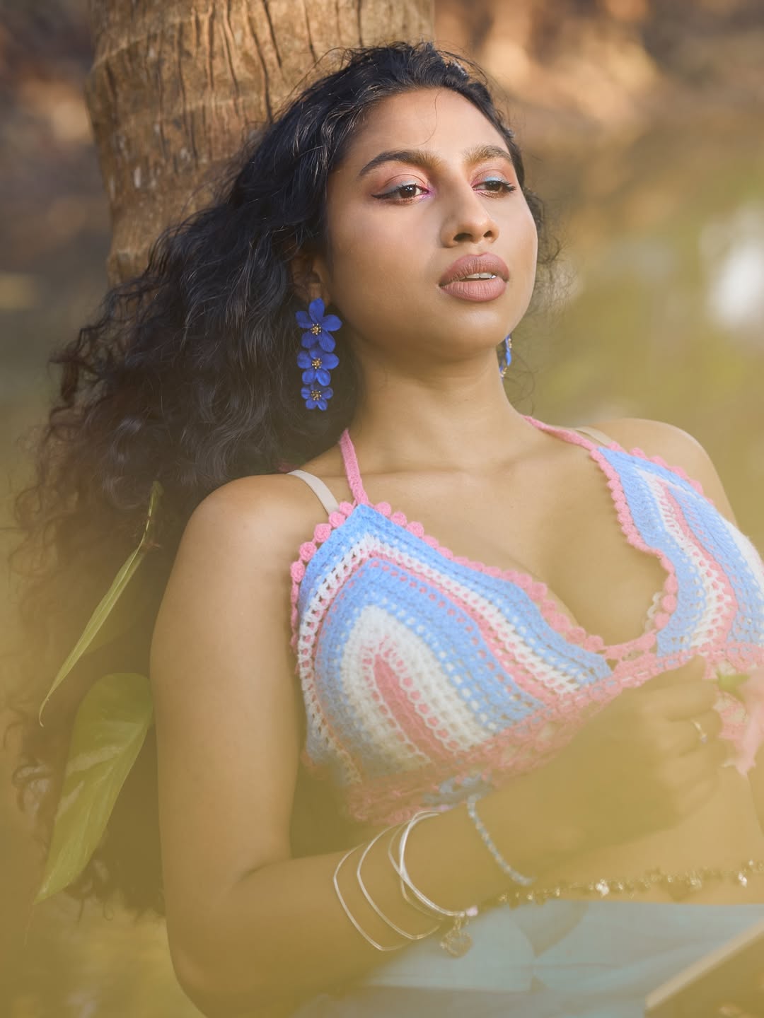 Anjana Mohan glowing in vibrant elegant style