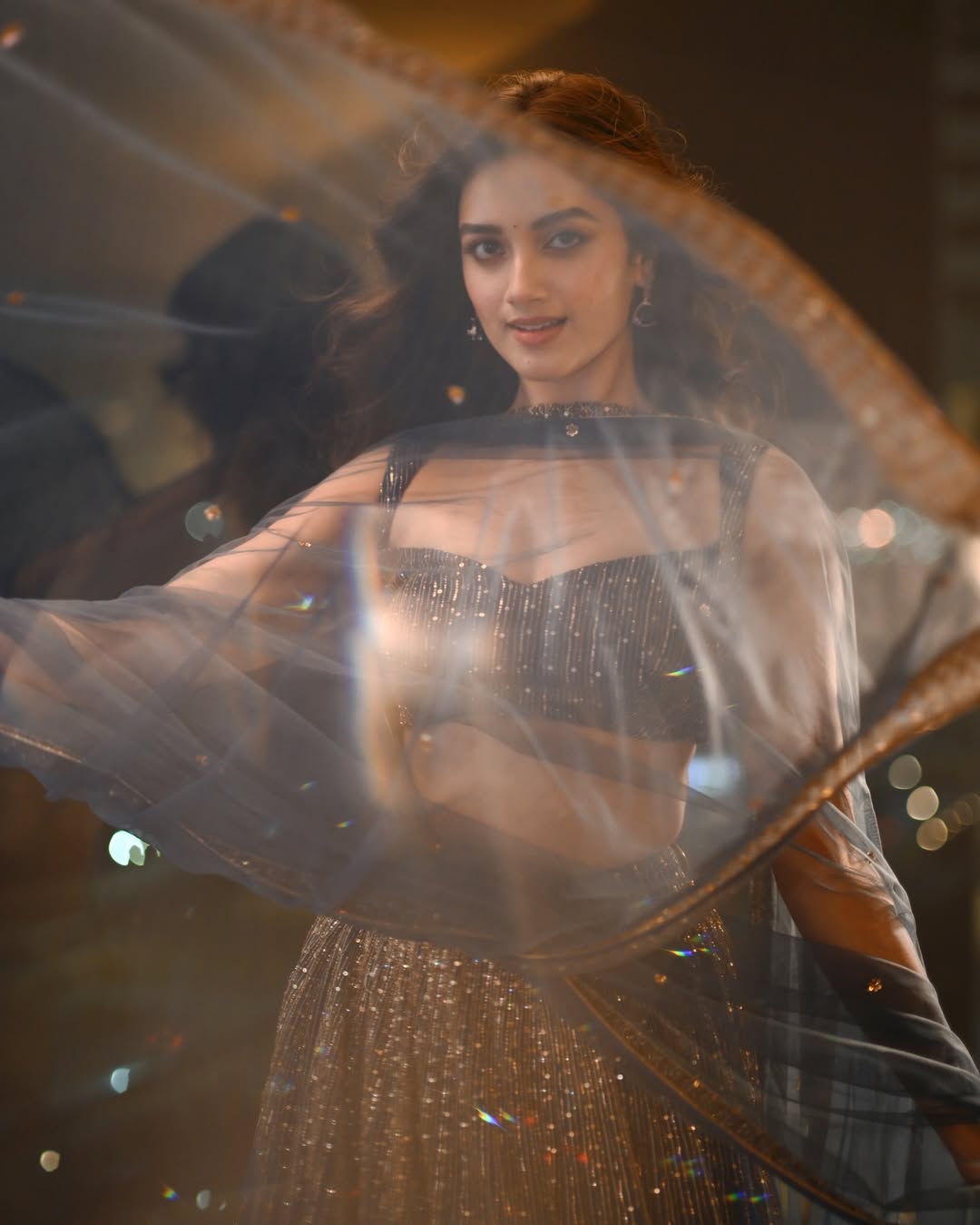 Bhagyashri Borse shining in shimmer with bold style