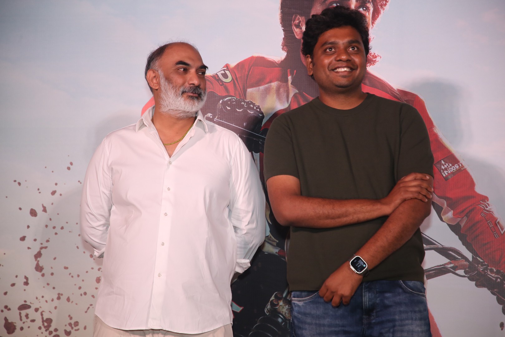 Vamsi Krishna Reddy Abhilash Reddy candid moment at event