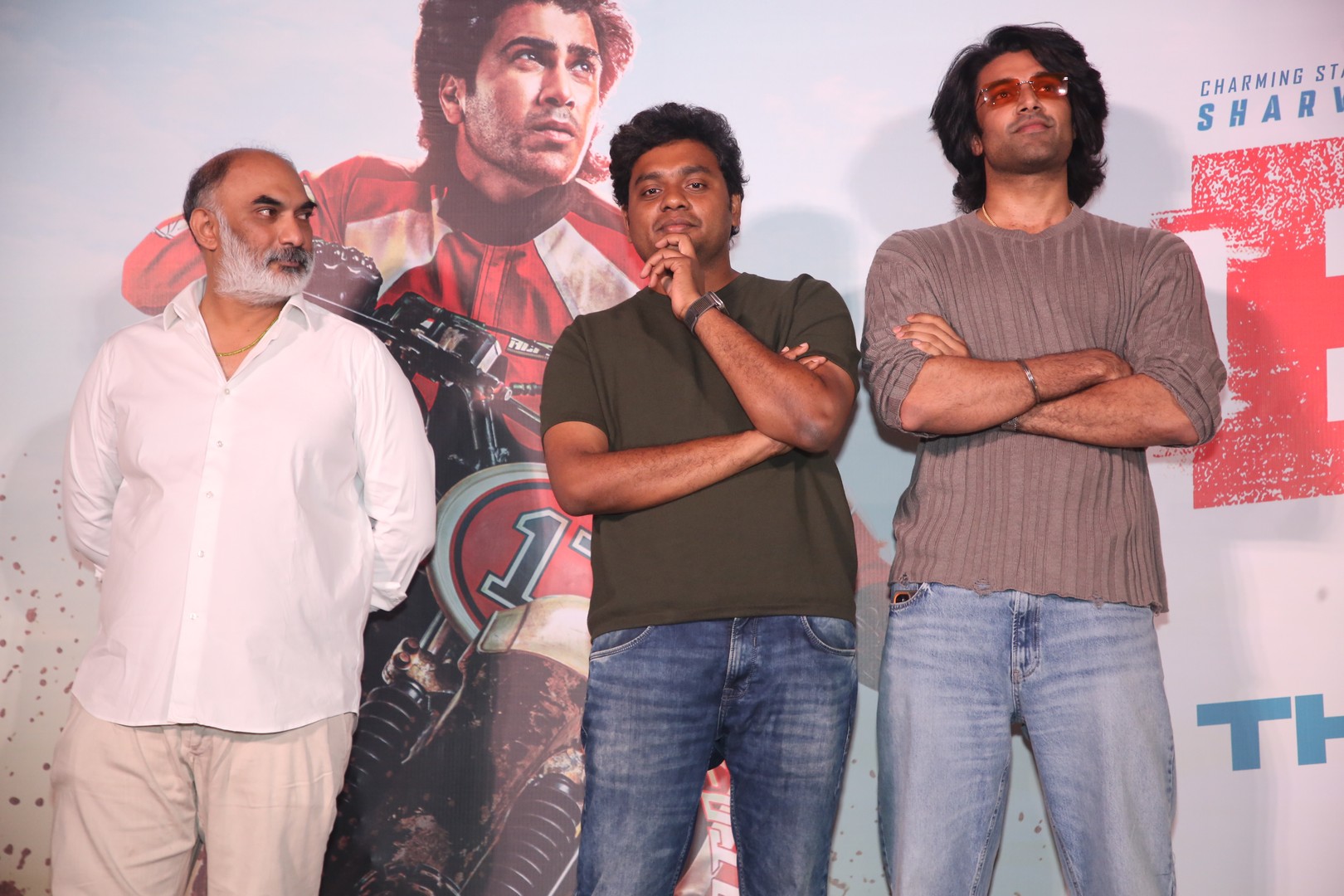 Vamsi Krishna Reddy Abhilash Reddy Nirup during media interaction