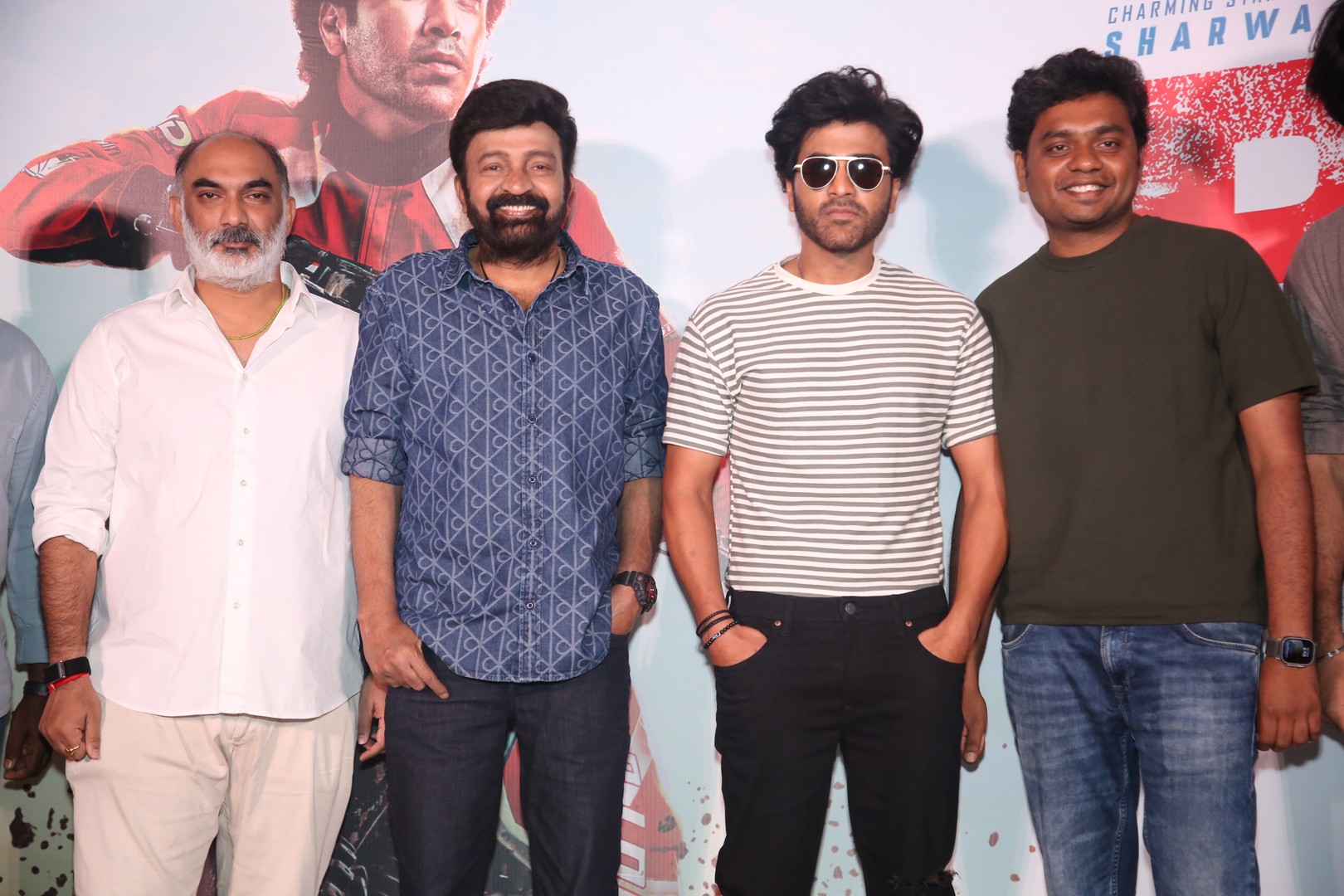 Vamsi Krishna Reddy Dr Rajasekhar Sharwanand Abhilash Reddy at launch