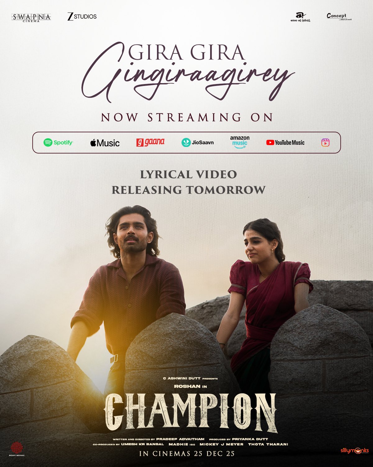 First single Gira Gira Gingiraagirey from Champion streaming