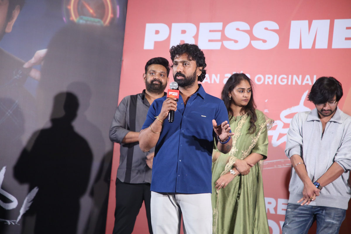 Abhinaya Krishna speaking at press meet