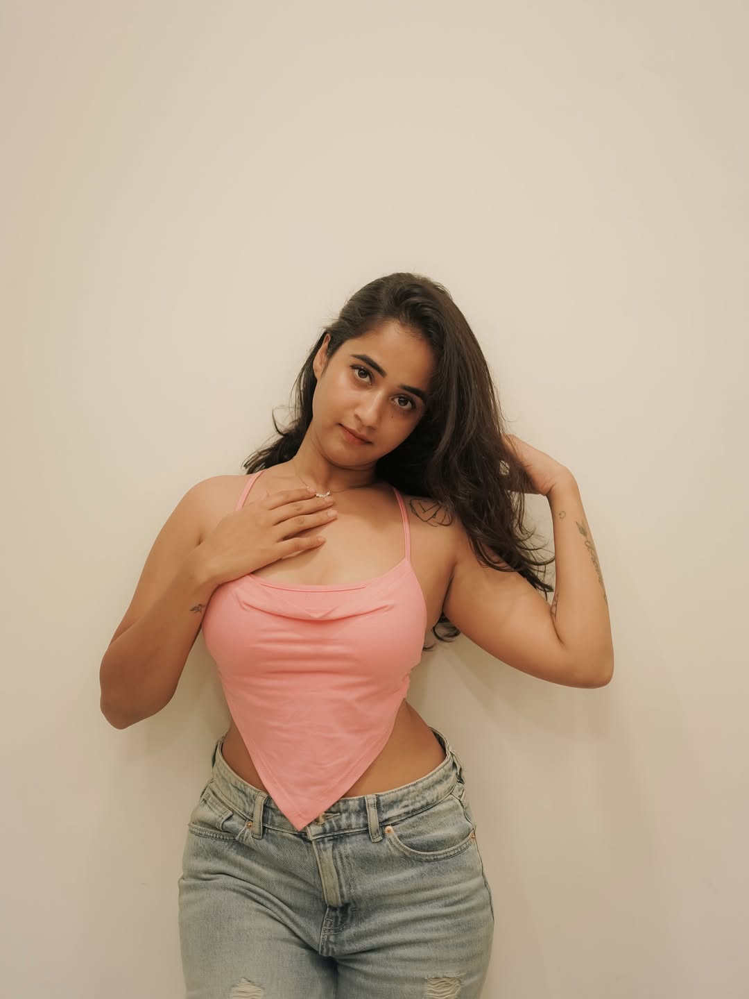 Deepthi Sunaina pairs pink chic with bold confidence