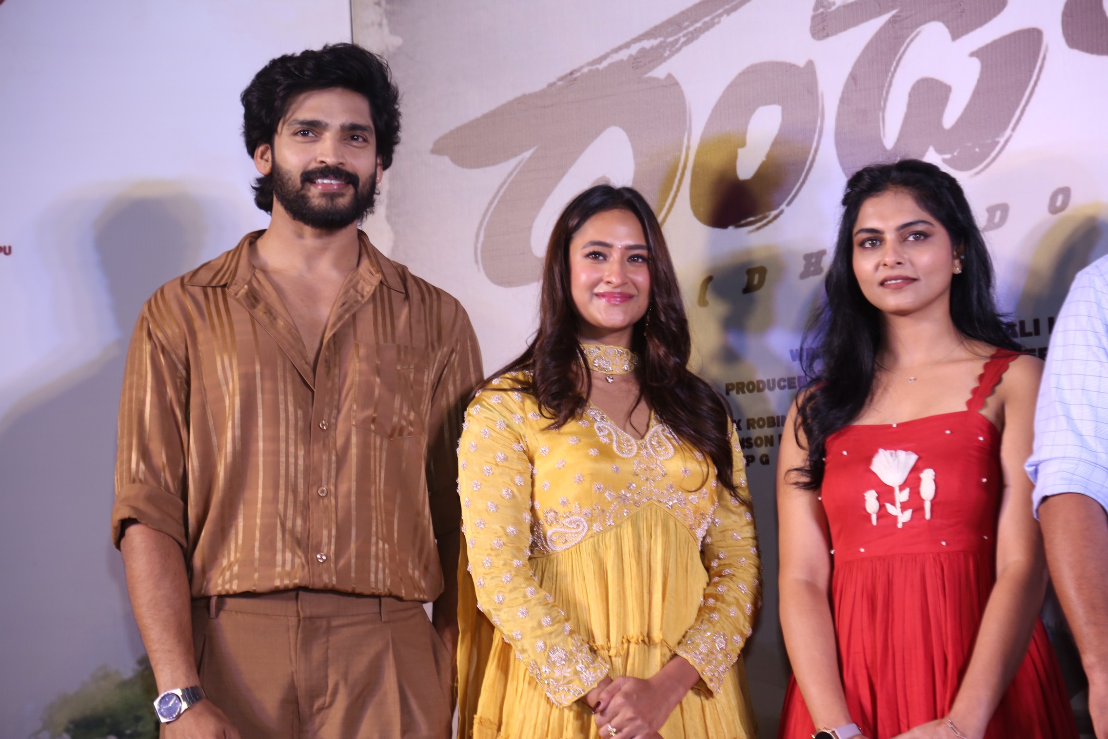 Ravi Mounika team posing for media