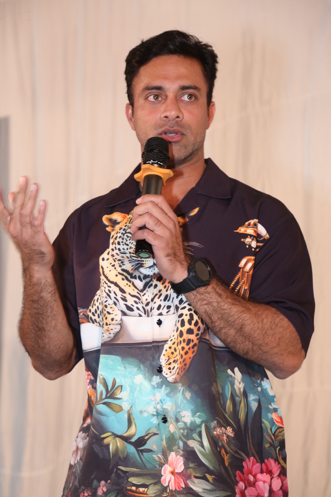 Navdeep delivering speech