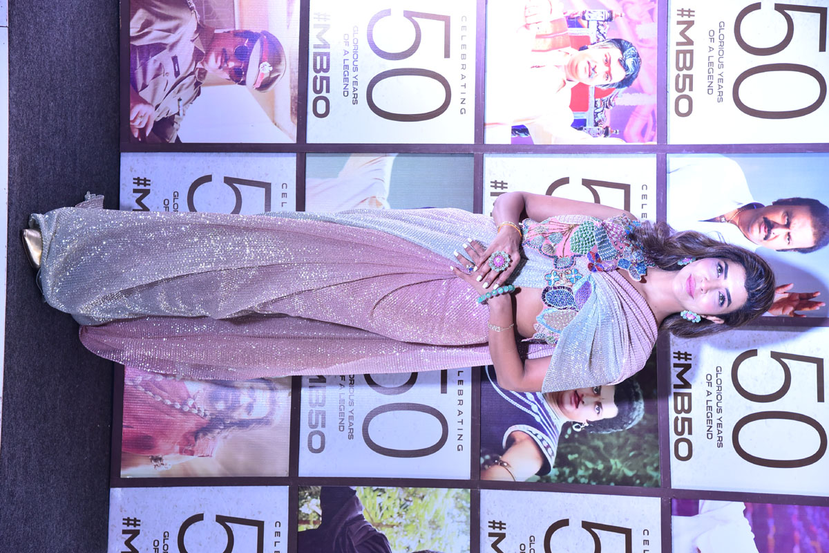 Manchu Lakshmi striking a confident pose for the media.