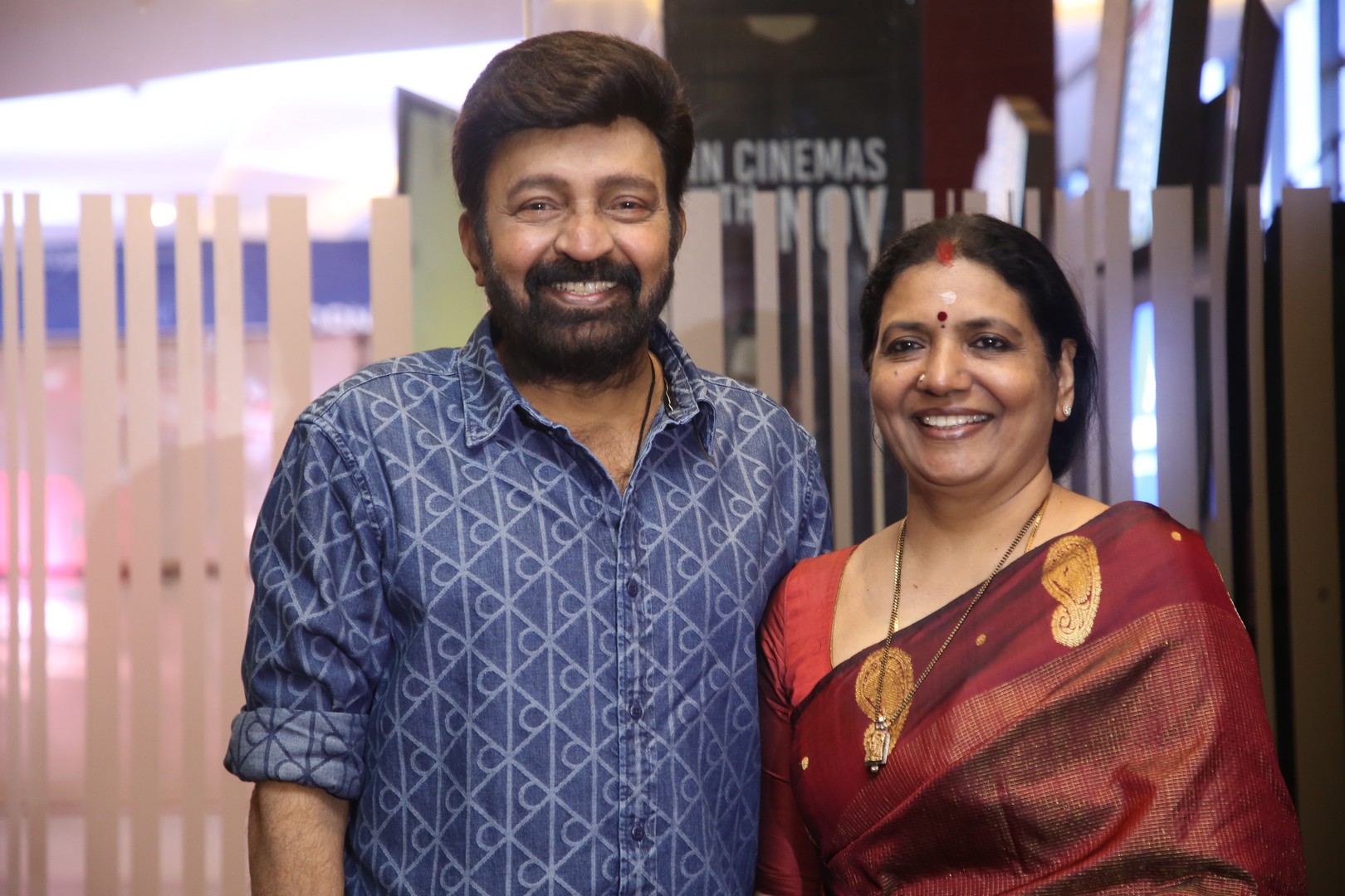 Dr. Rajasekhar Varadharajan and Jeevitha power couple with timeless elegance