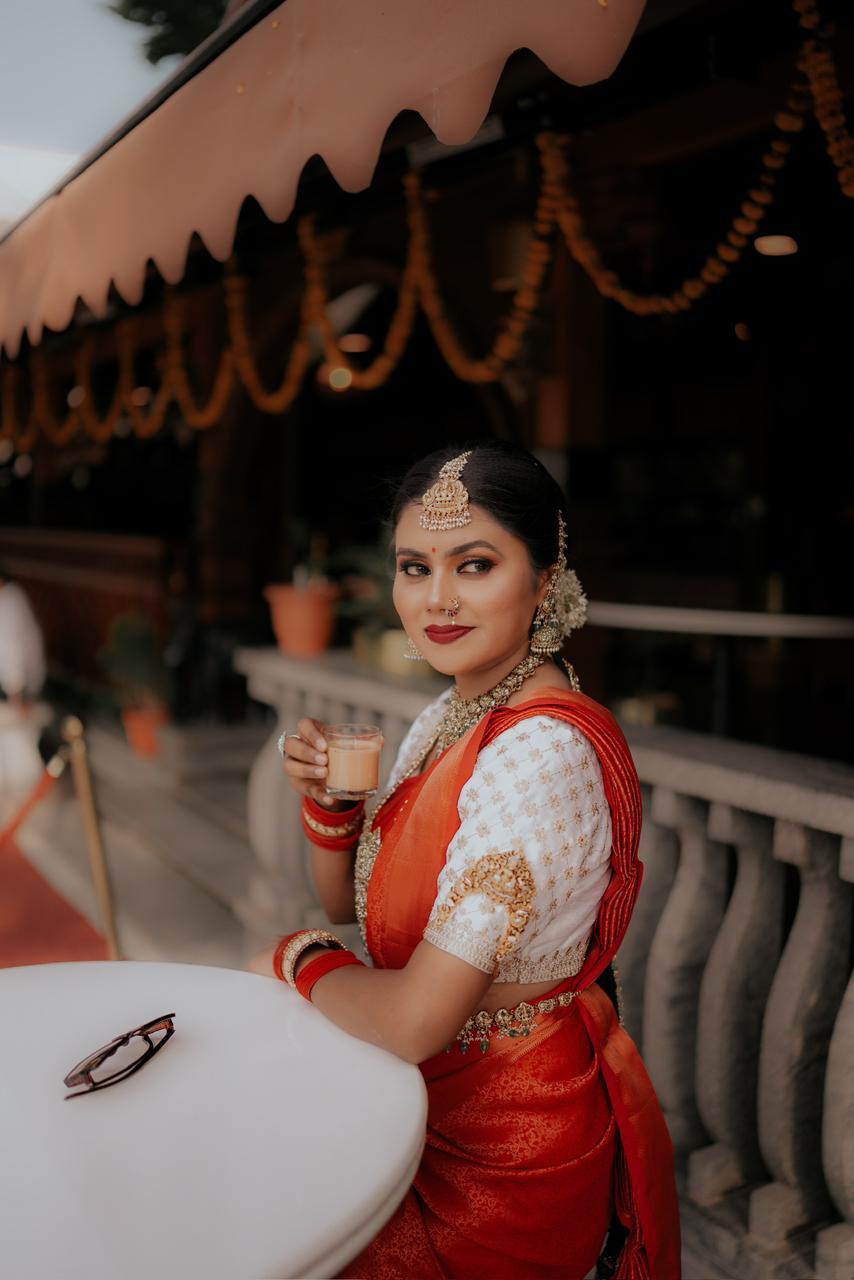 Gagana Malnad glowing with timeless elegance and bold charm