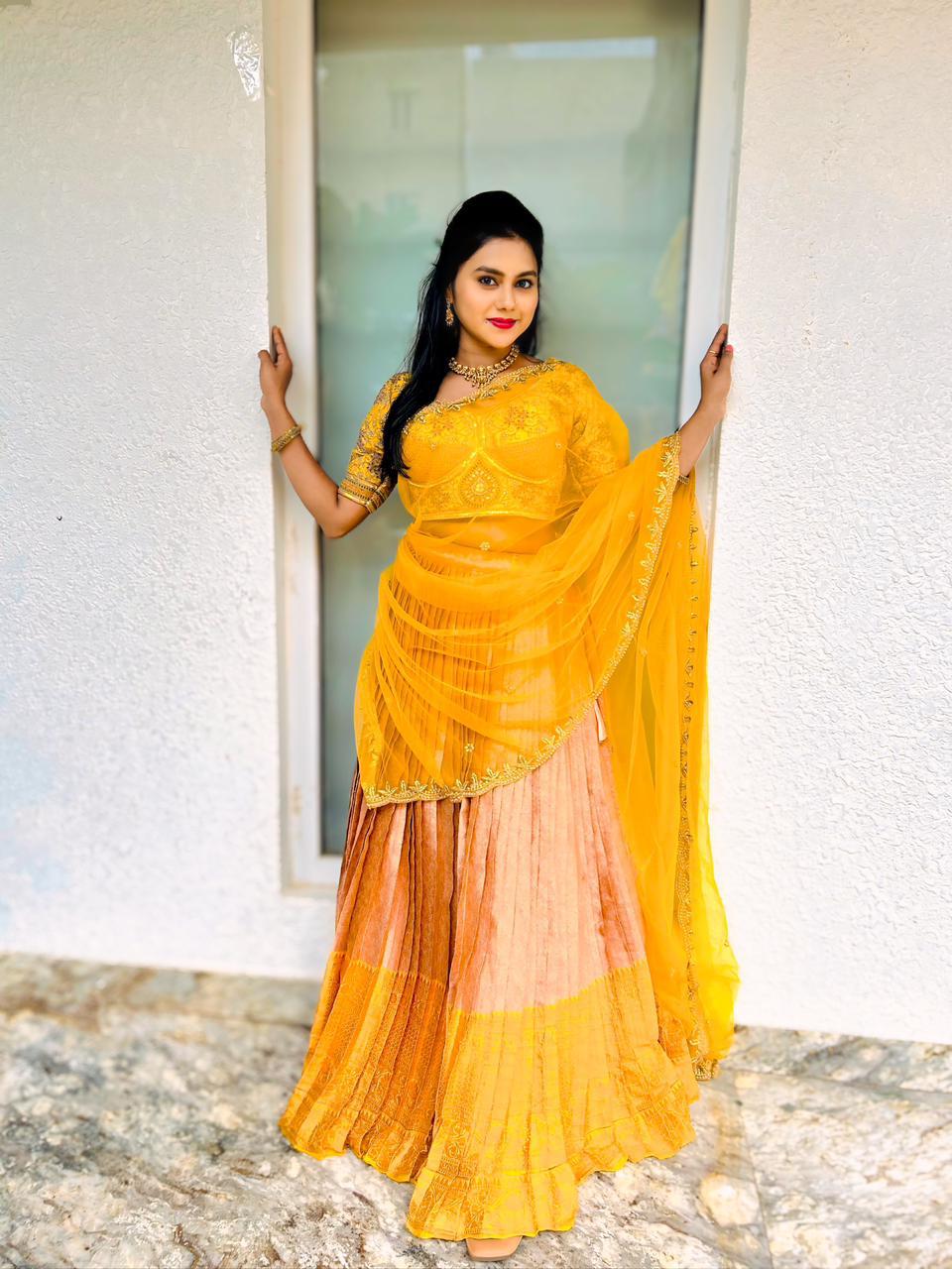 Gagana Malnad bright and vibrant in elegant yellow look