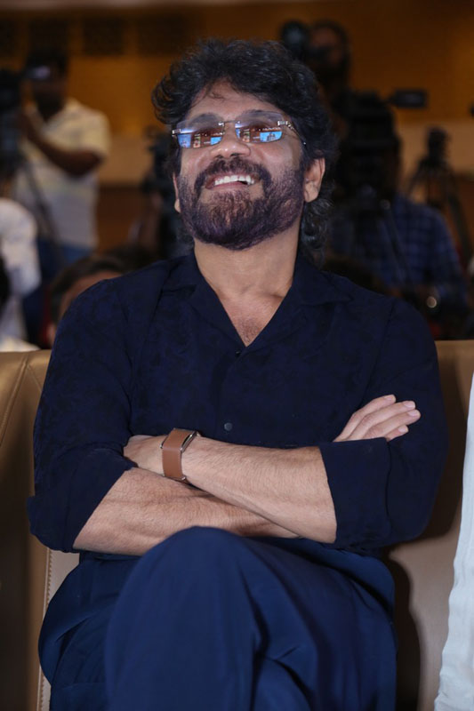 Nagarjuna Akkineni smiling while seated