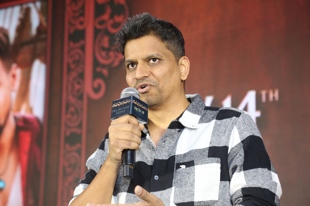 Producer Deepak Thimmappa delivering speech
