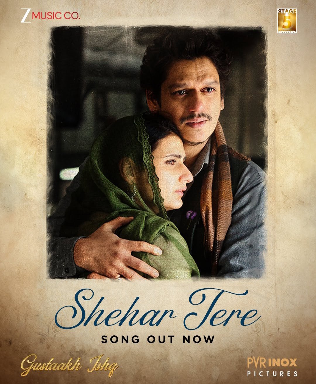 Shehar Tere song from Gustaakh Ishq released