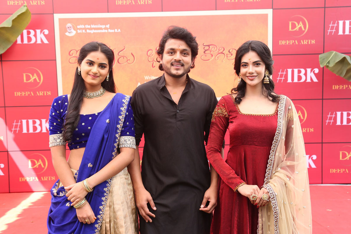 Vaishnavi Krishna Trinadh Varma and Malina posing together