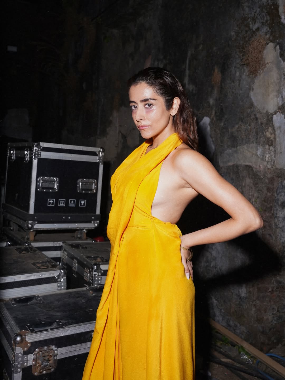 Jonita Gandhi radiating confidence in a striking yellow look